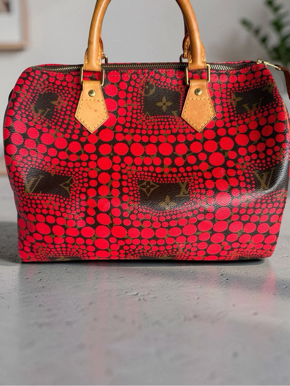 Louis Vuitton Yayoi Kusama Speedy 30 Red Infinity Dots Limited Edition